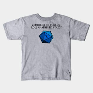 D20 Workout Kids T-Shirt